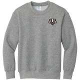 Scary Badgers Youth Core Fleece Crewneck Sweatshirt