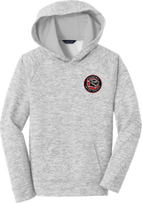 Palmyra Black Knights Youth PosiCharge Electric Heather Fleece Hooded Pullover